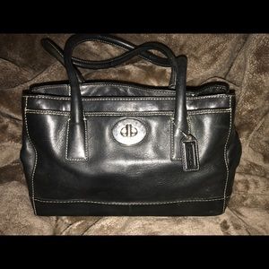 Black Leather Coach Purse
